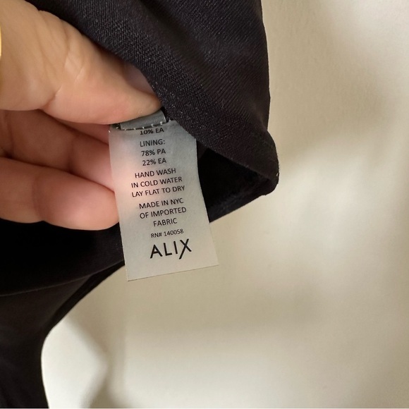 Alix NYC One Shoulder Black Bodysuit Size XS - Picture 6 of 6